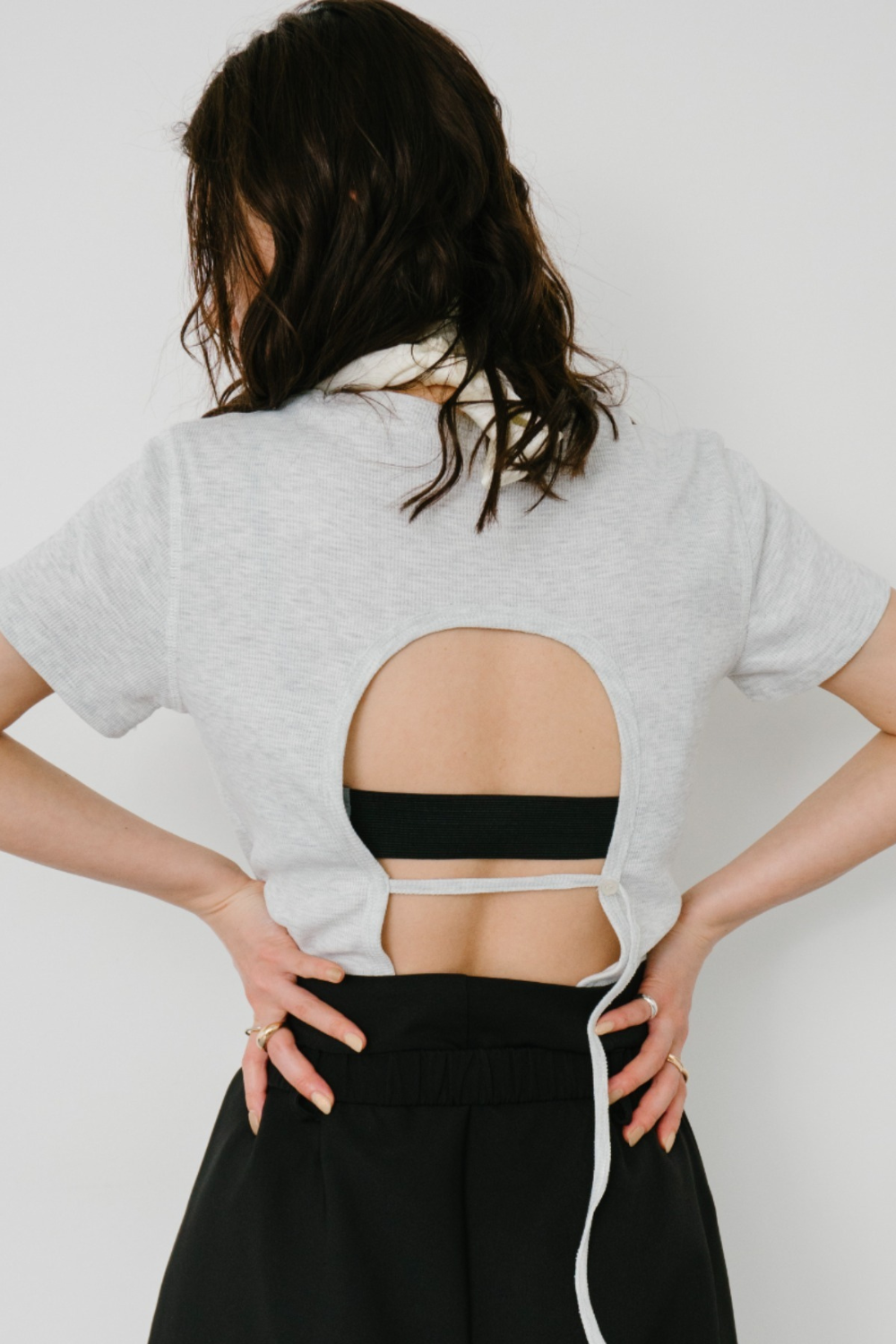 Back open thermal tee