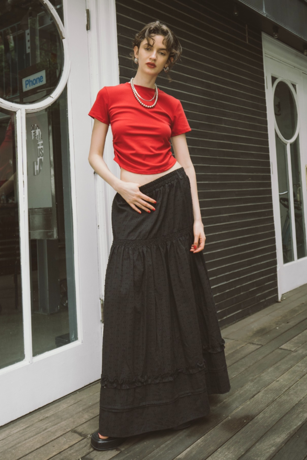 Tiered volume skirt