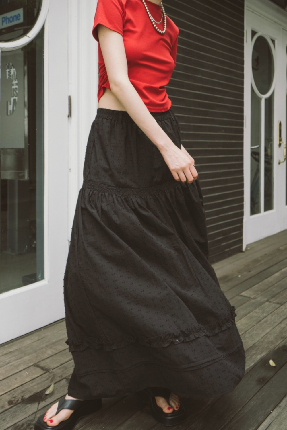 Tiered volume skirt
