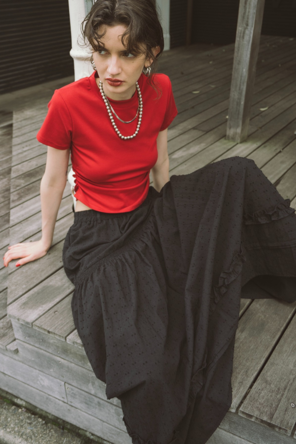 Tiered volume skirt