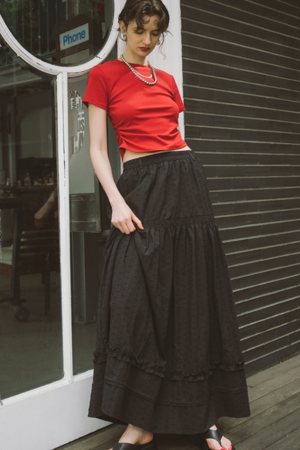 Tiered volume skirt