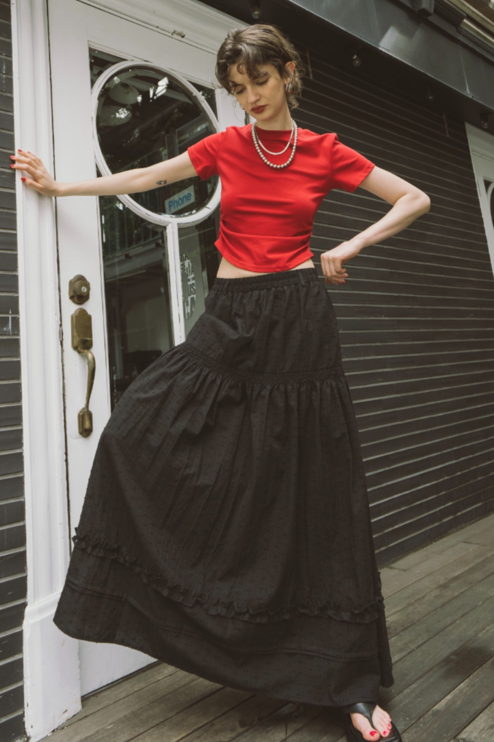 Tiered volume skirt