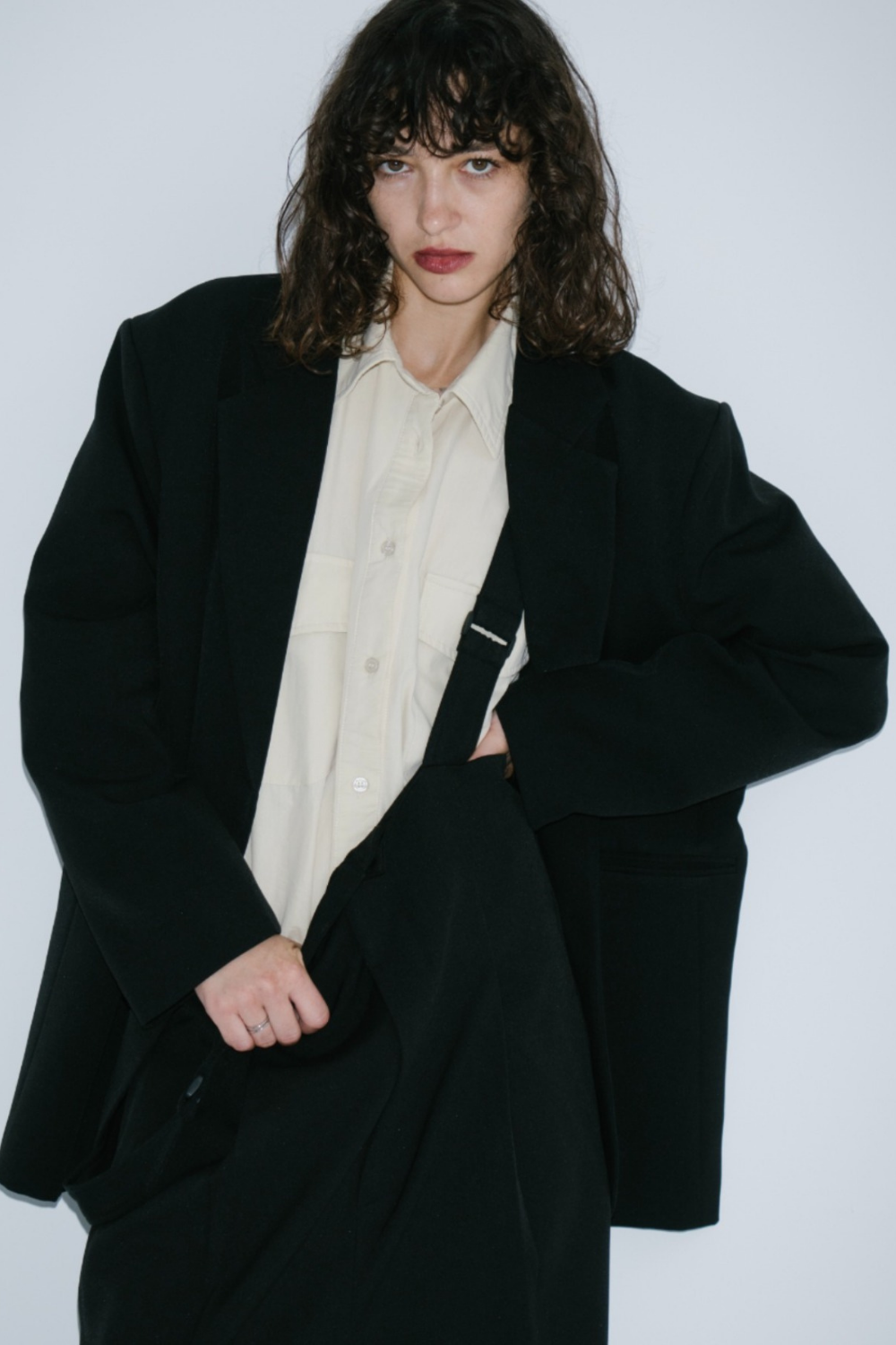 Single-breasted tailored jacket