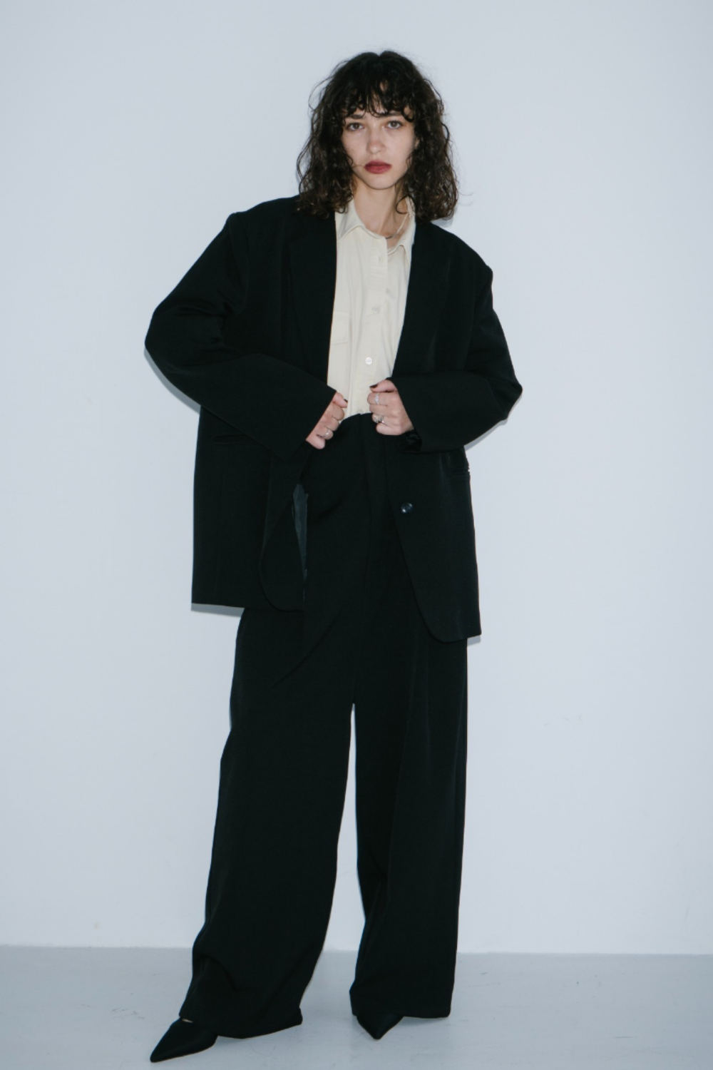 Single-breasted tailored jacket
