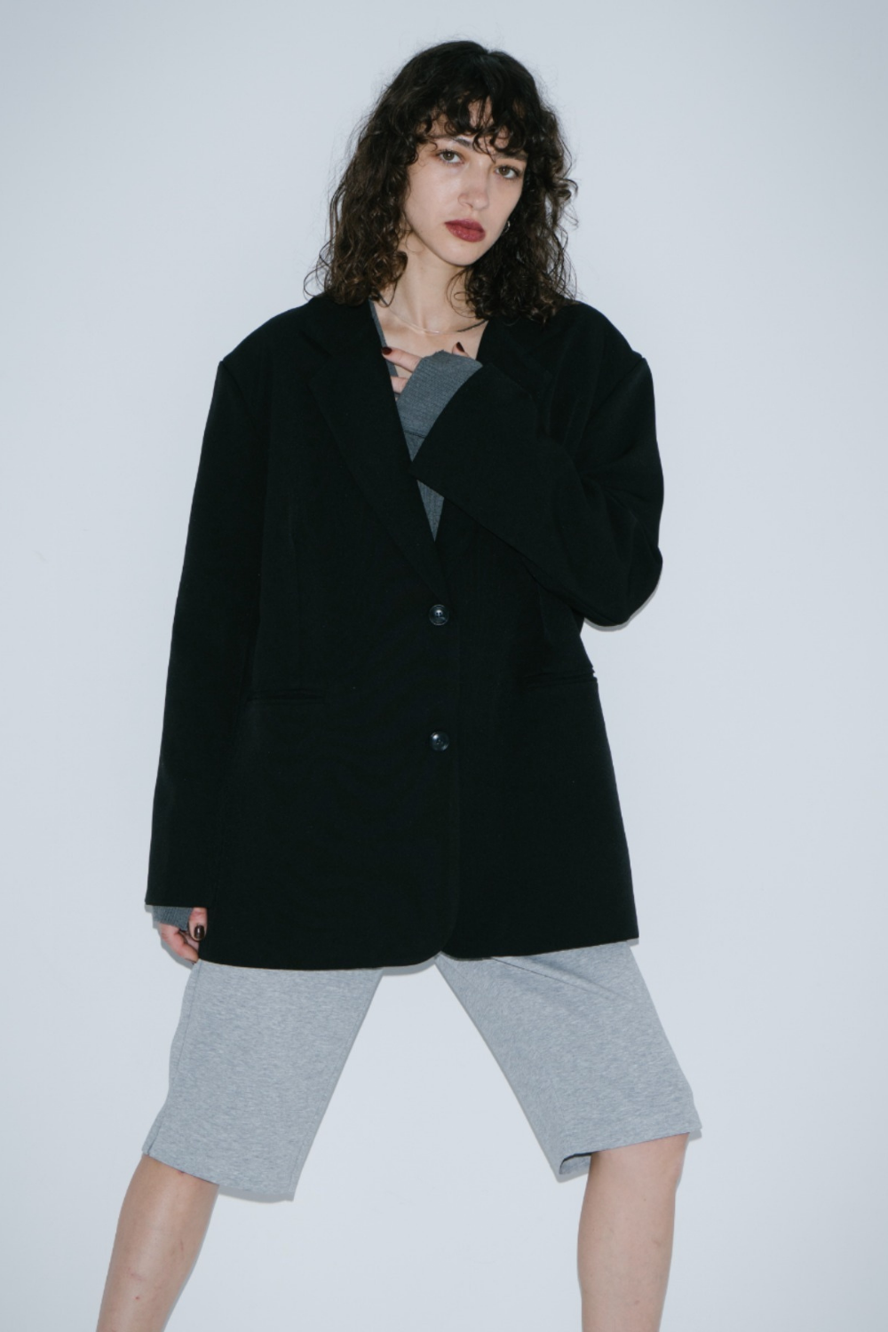 Single-breasted tailored jacket