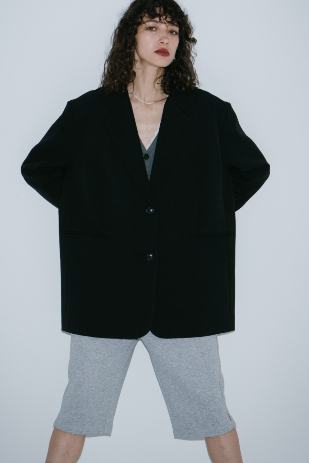 Single-breasted tailored jacket