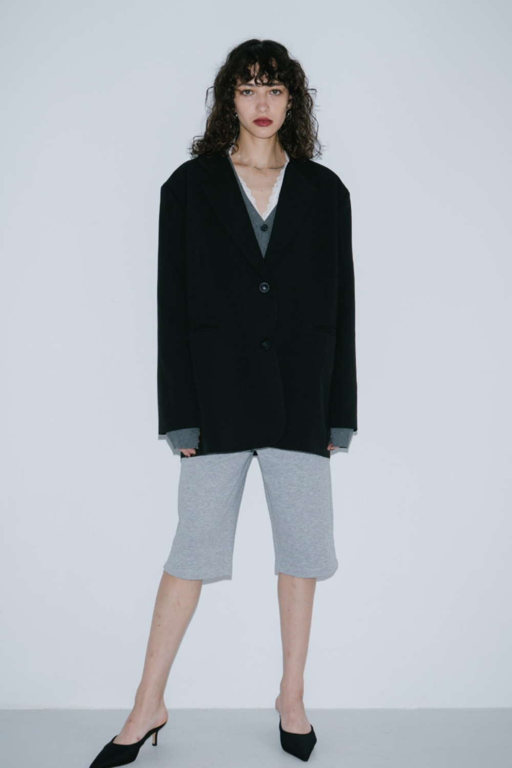 Single-breasted tailored jacket