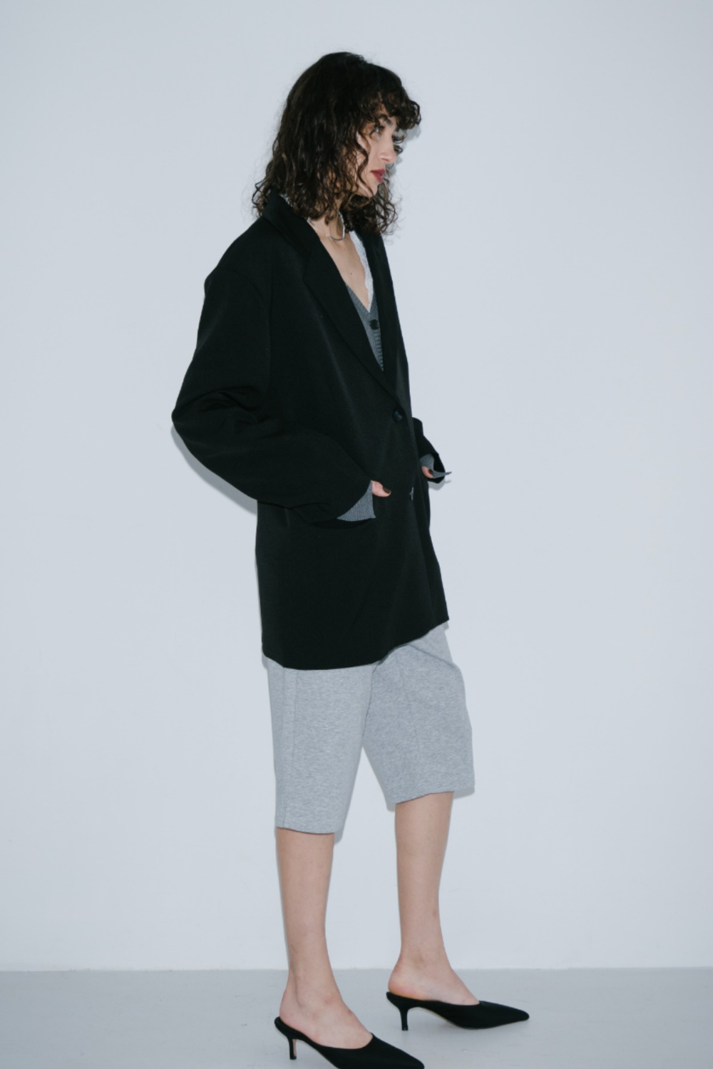 Single-breasted tailored jacket
