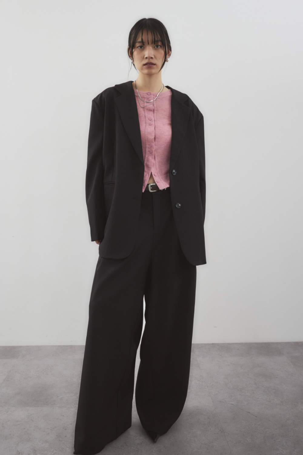 Single-breasted tailored jacket