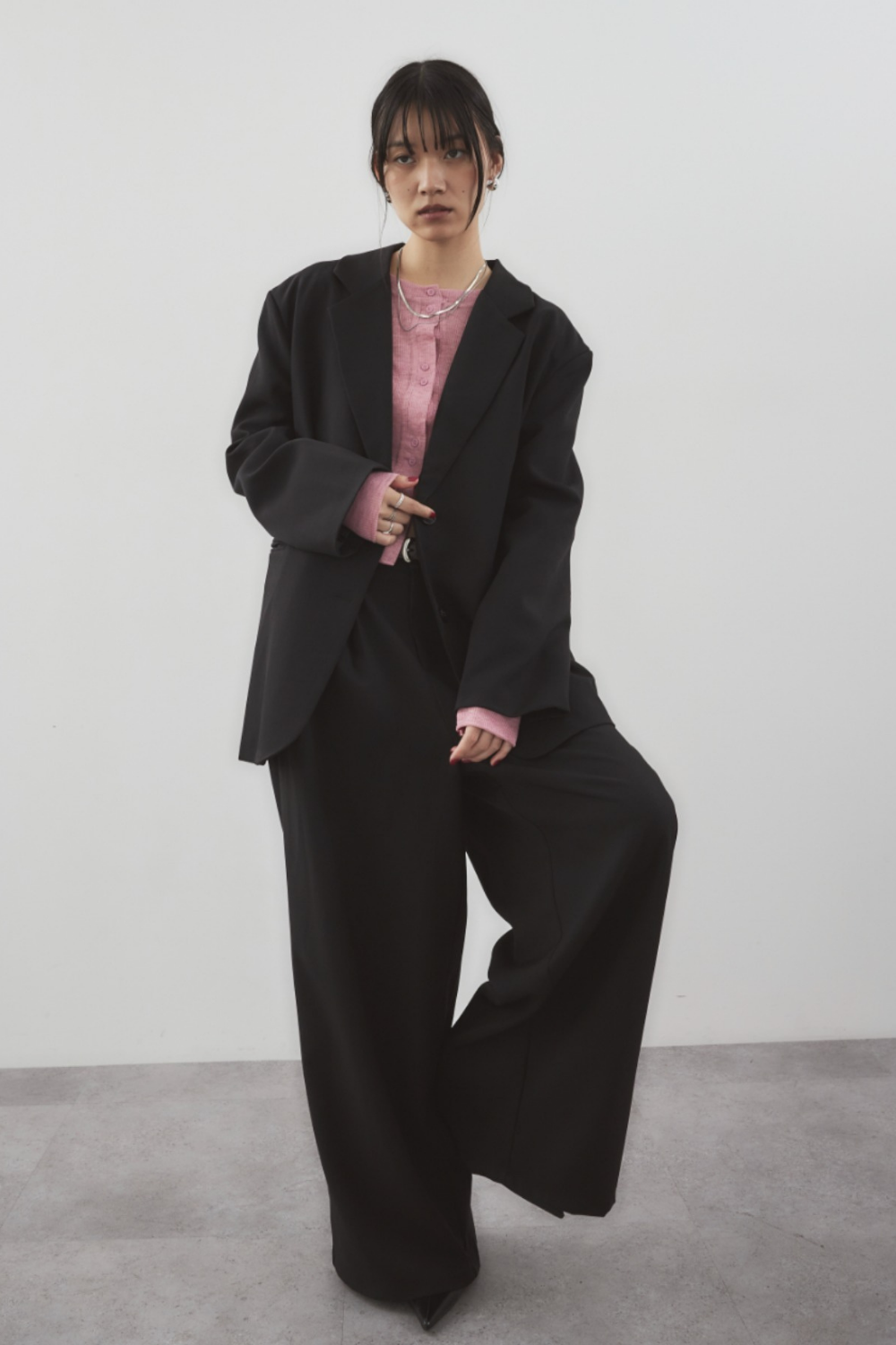 Single-breasted tailored jacket