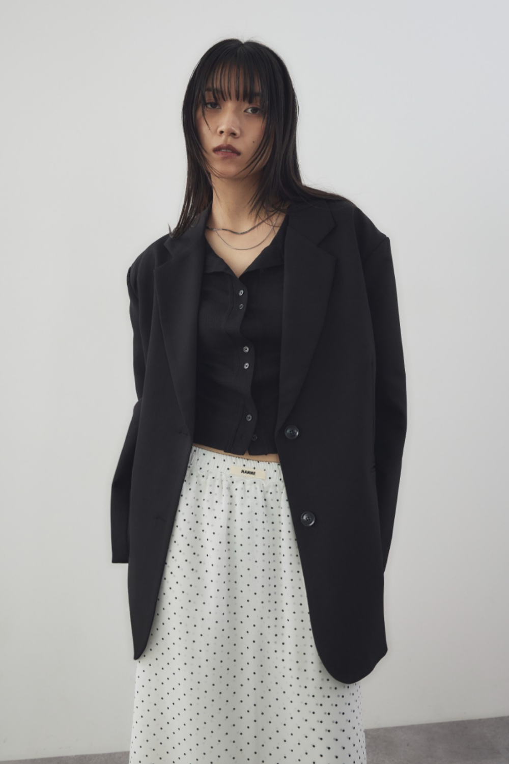 Single-breasted tailored jacket