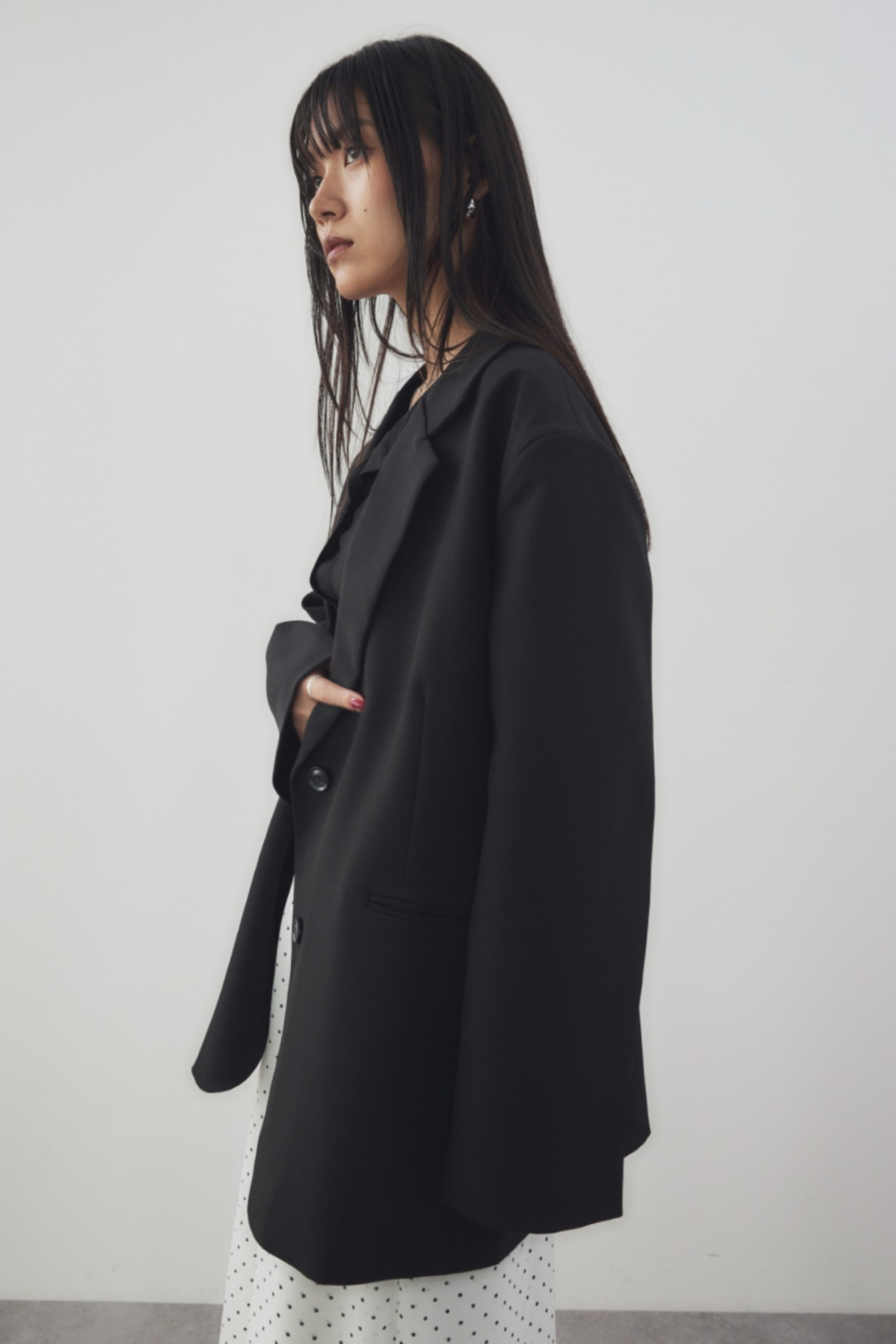 Single-breasted tailored jacket