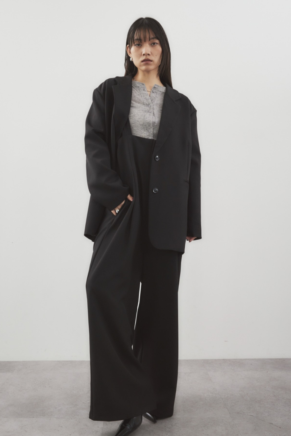 Single-breasted tailored jacket