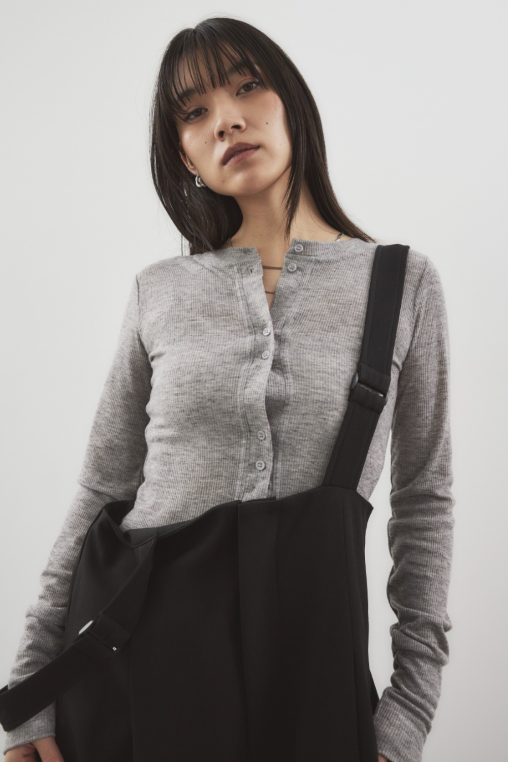 Sheer rib cardigan