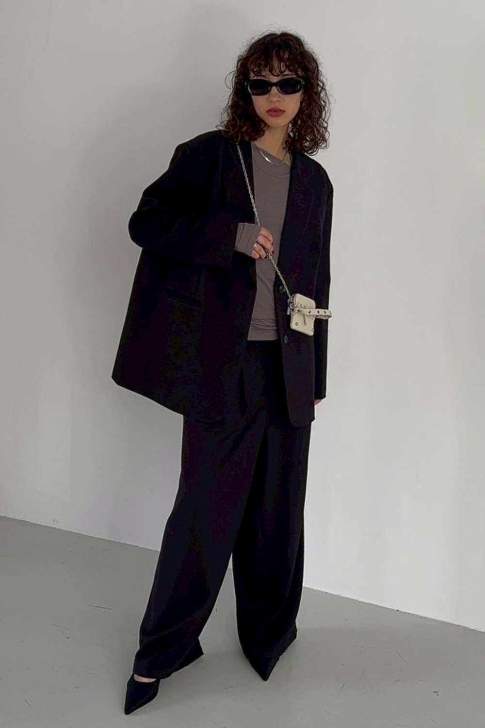 Halter layered sheer long T-Shirt