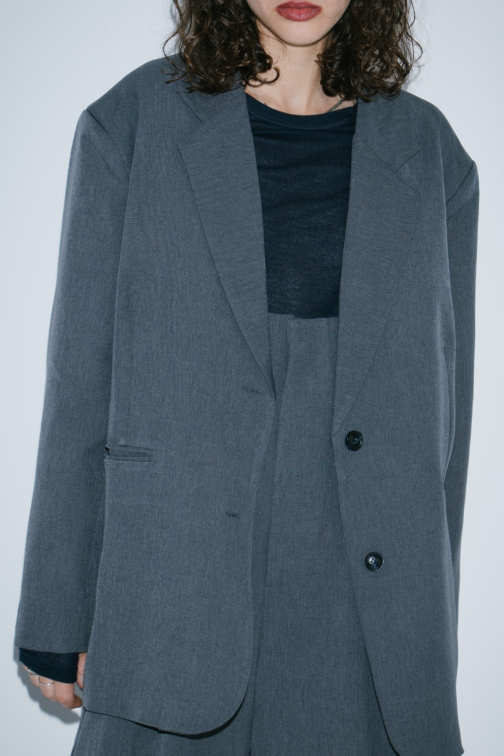 Single-breasted tailored jacket