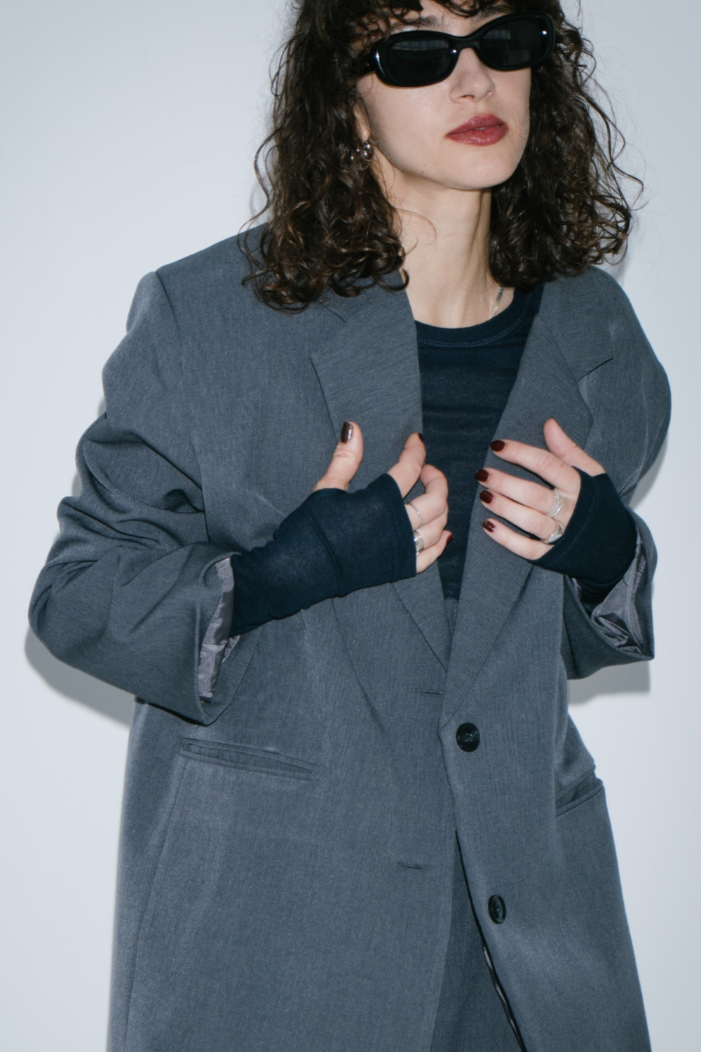 Single-breasted tailored jacket