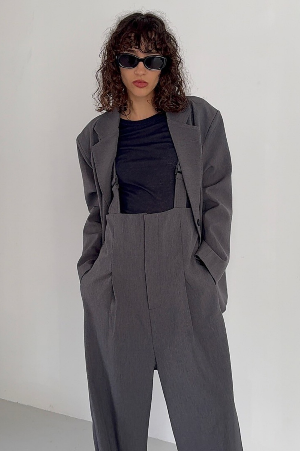 Single-breasted tailored jacket