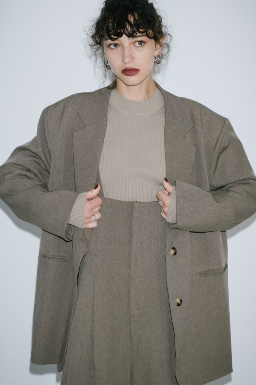 Single-breasted tailored jacket