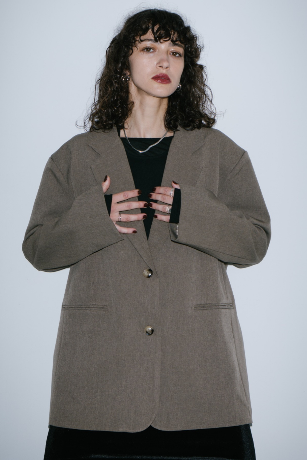 Single-breasted tailored jacket