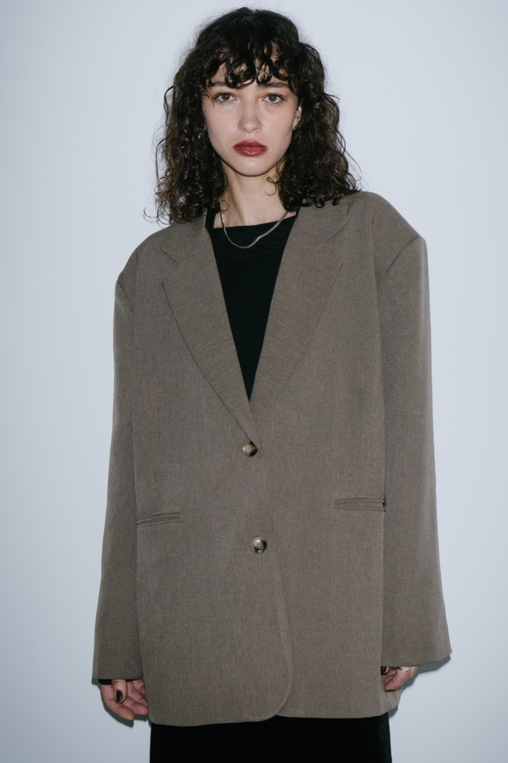 Single-breasted tailored jacket