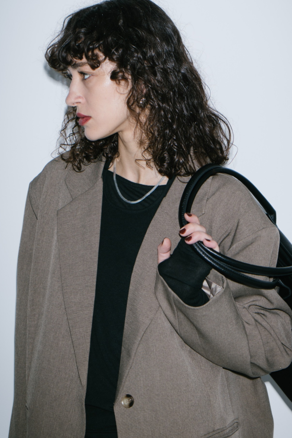 Single-breasted tailored jacket