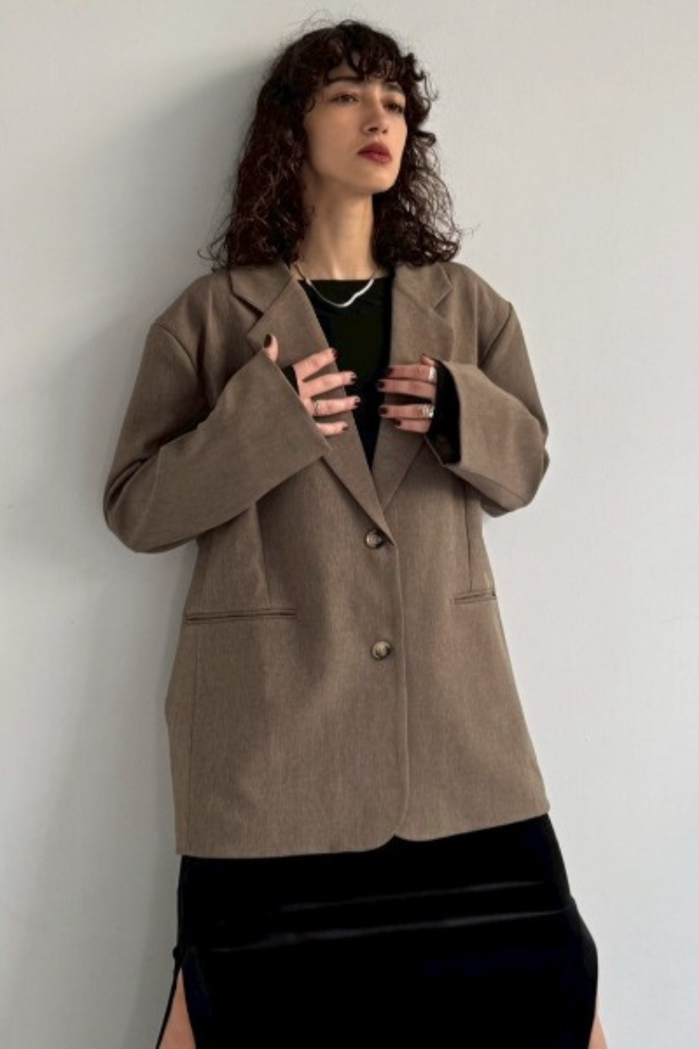 Single-breasted tailored jacket