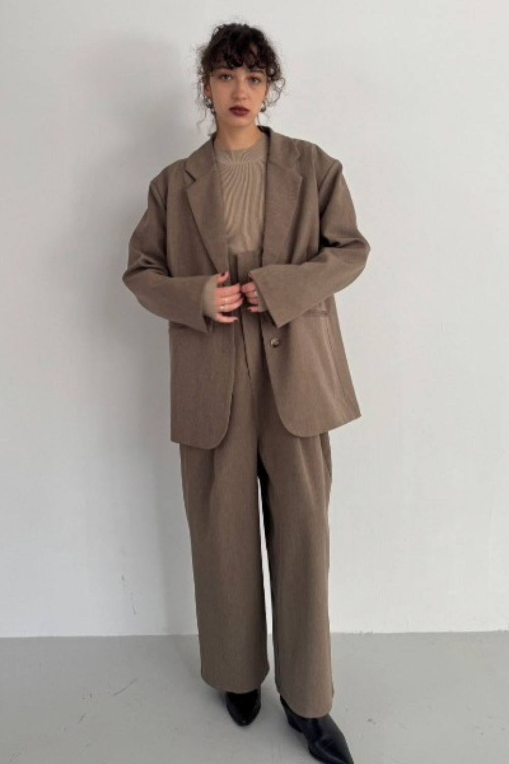 Single-breasted tailored jacket