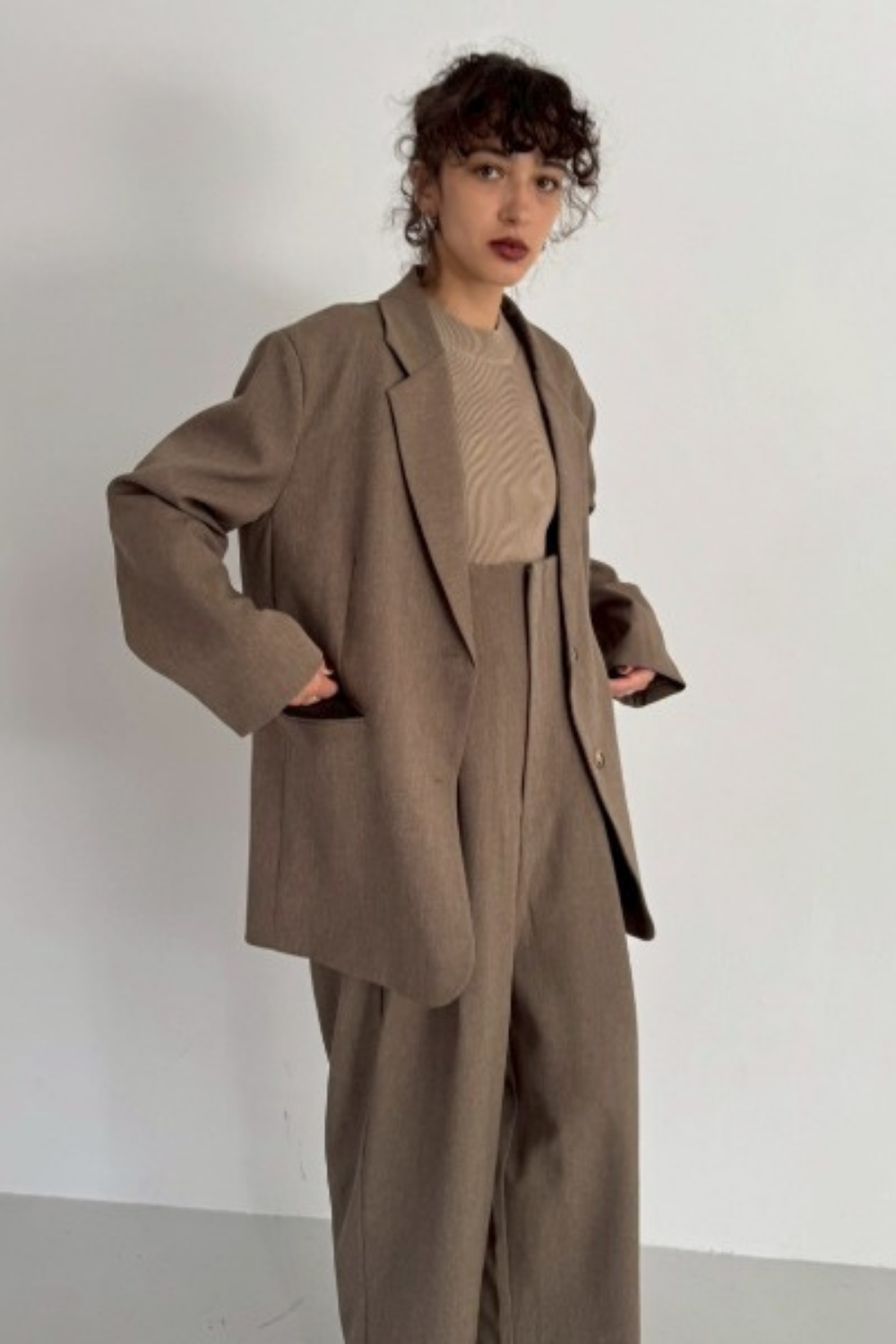 Single-breasted tailored jacket