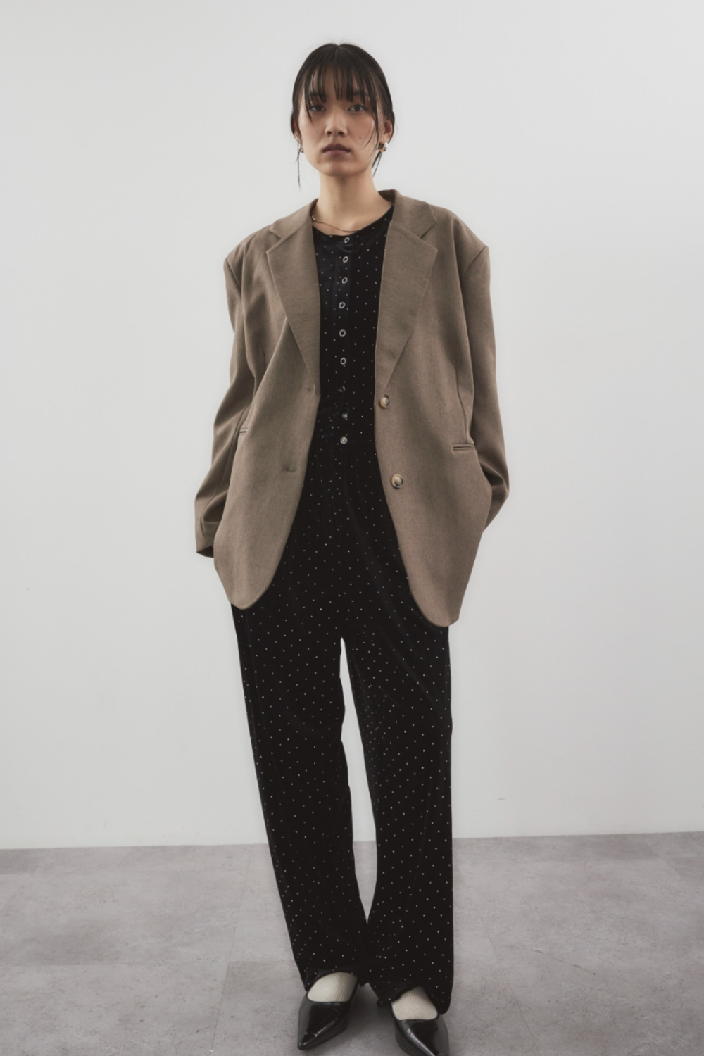Single-breasted tailored jacket