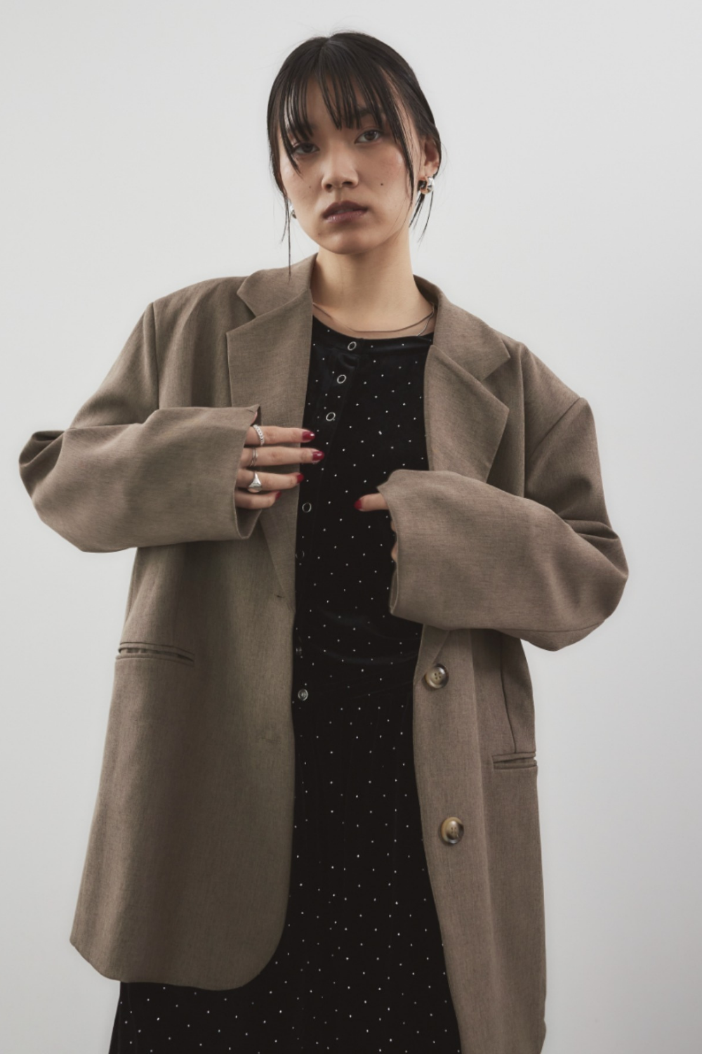 Single-breasted tailored jacket