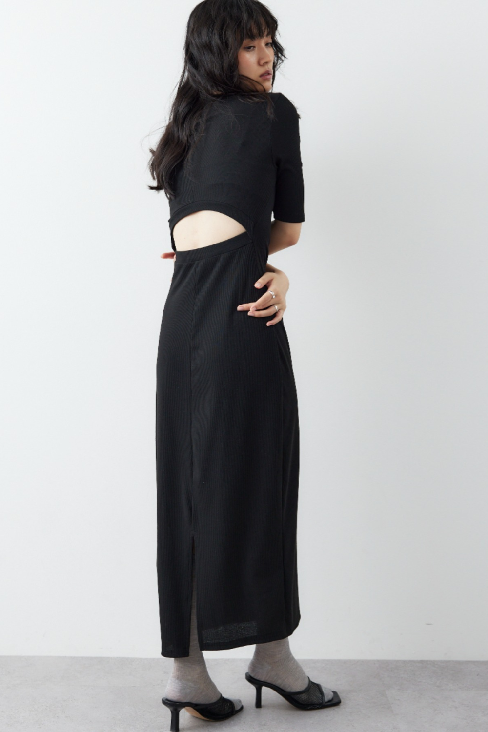 Back cut design dress