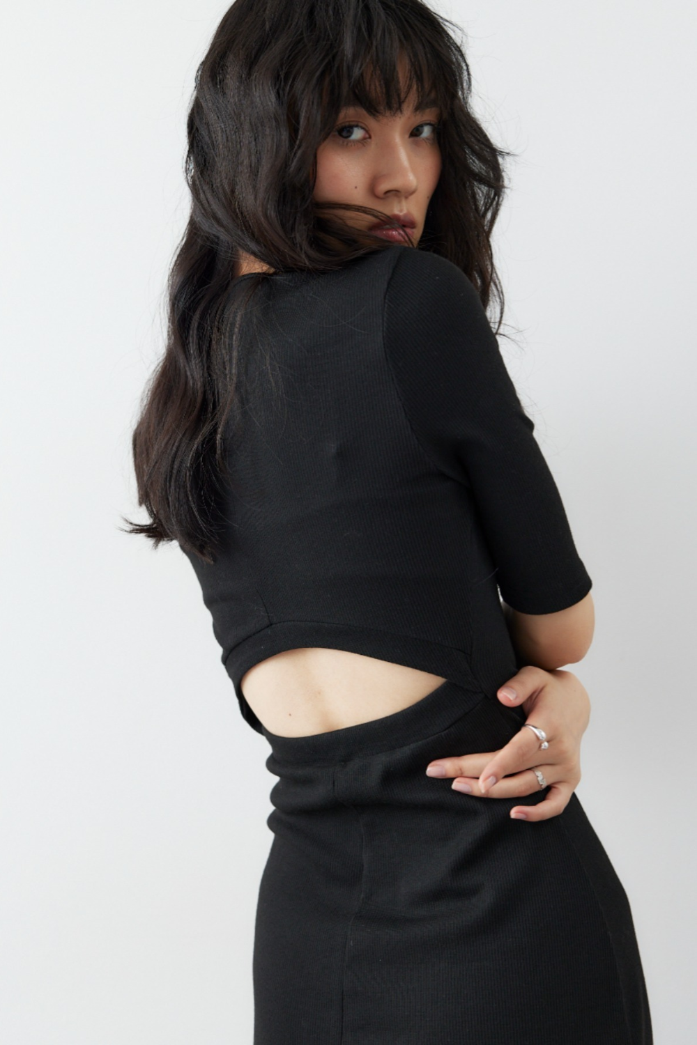 Back cut design dress