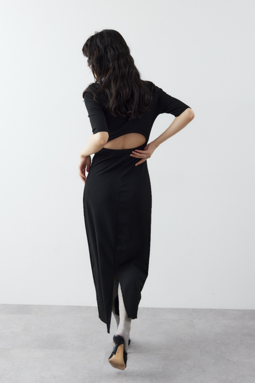 Back cut design dress