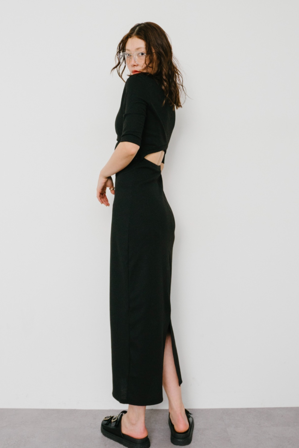 Back cut design dress