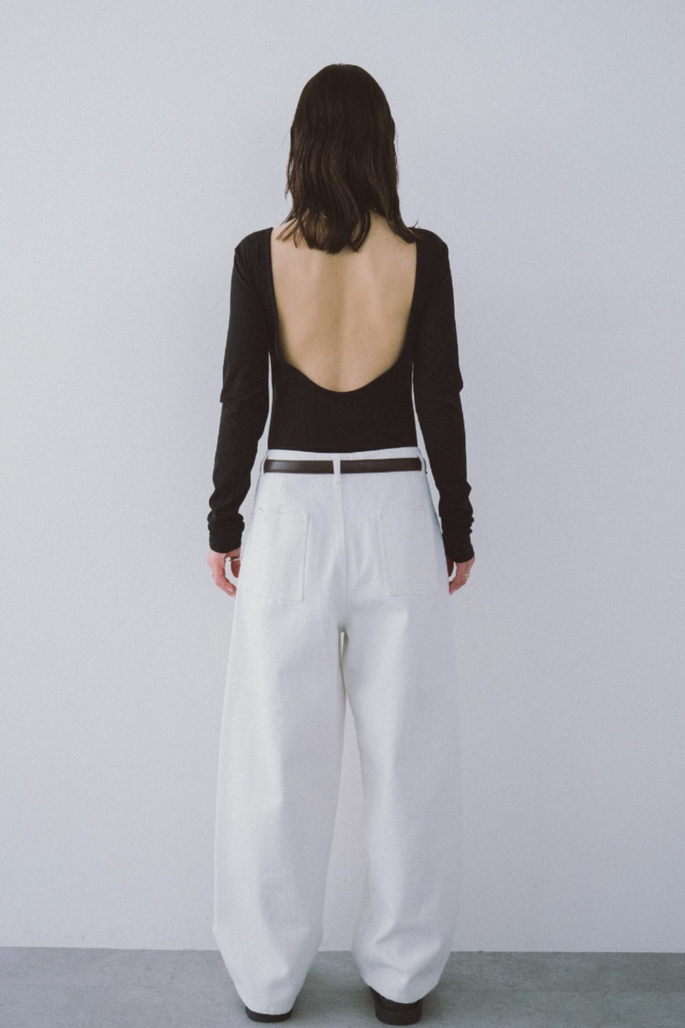 Twill cocoon pants