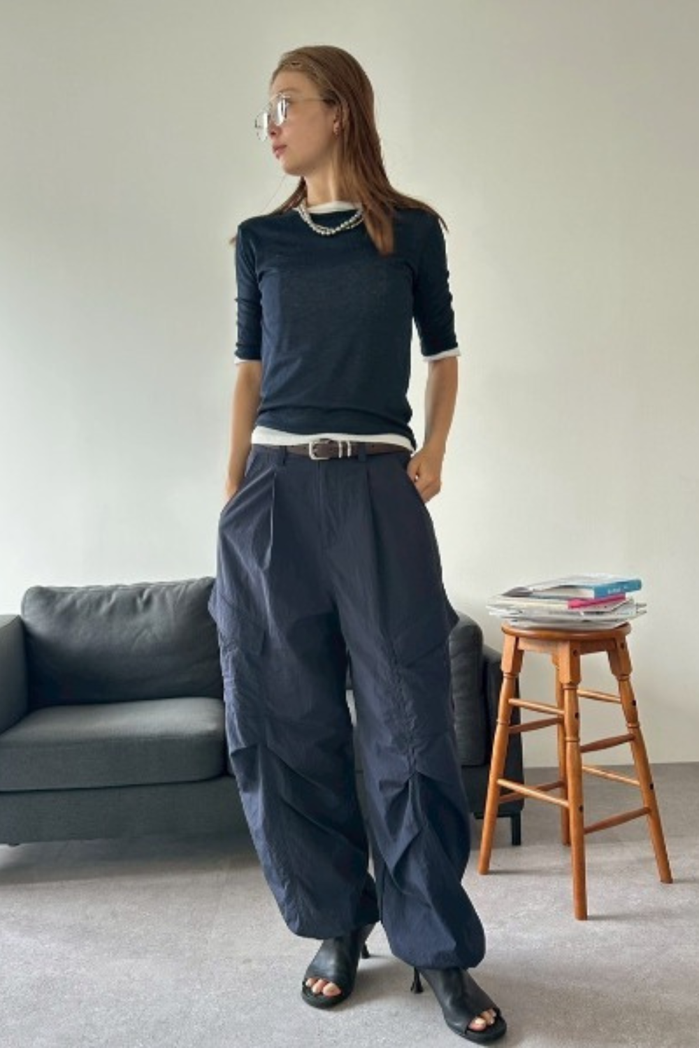 2Pack sheer half-sleeve tee