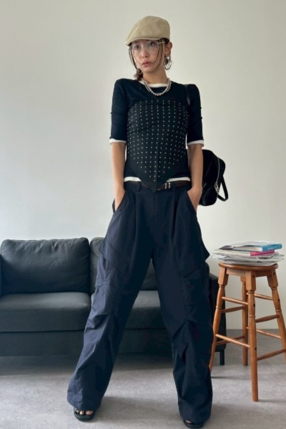 2Pack sheer half-sleeve tee