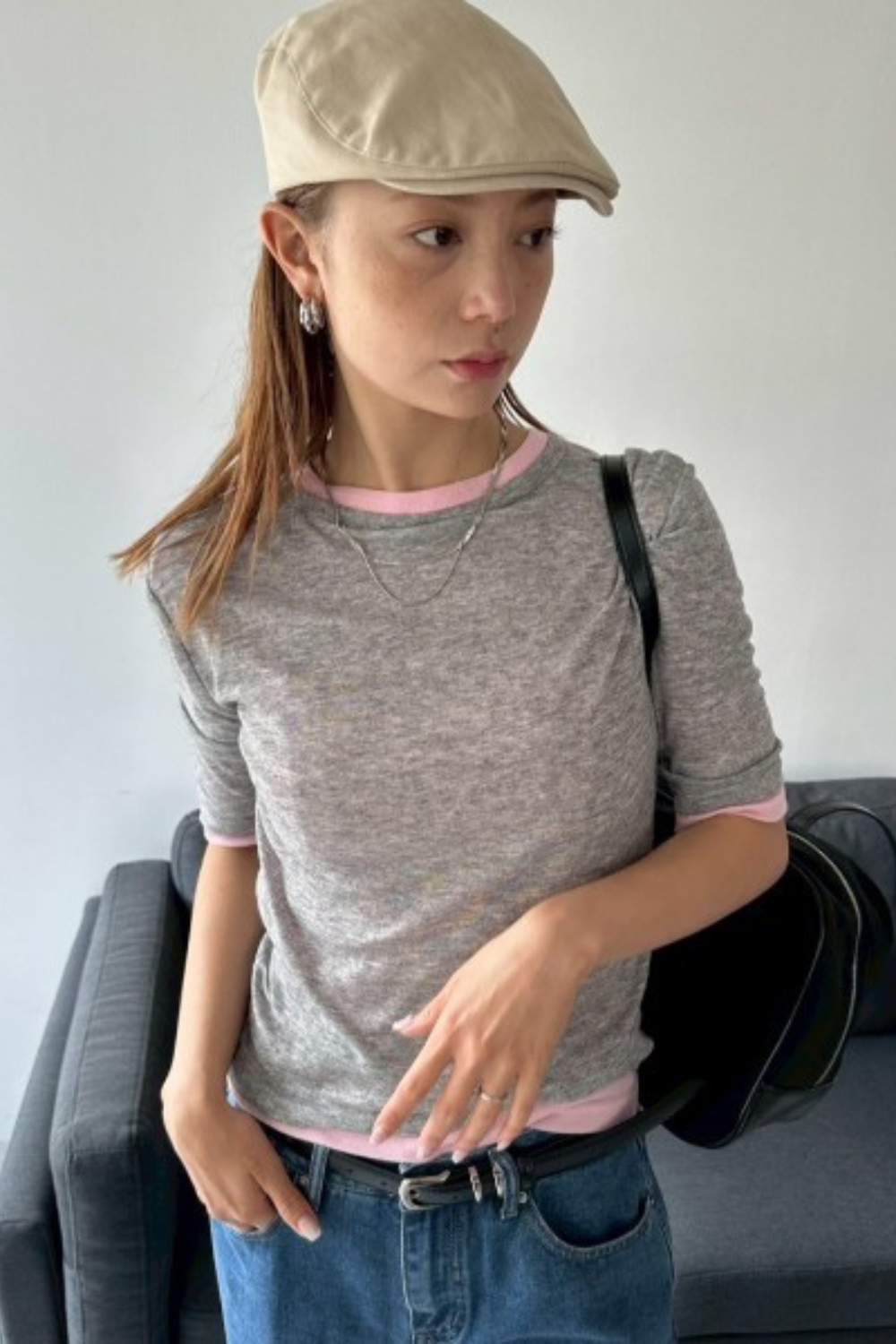 2Pack sheer half-sleeve tee