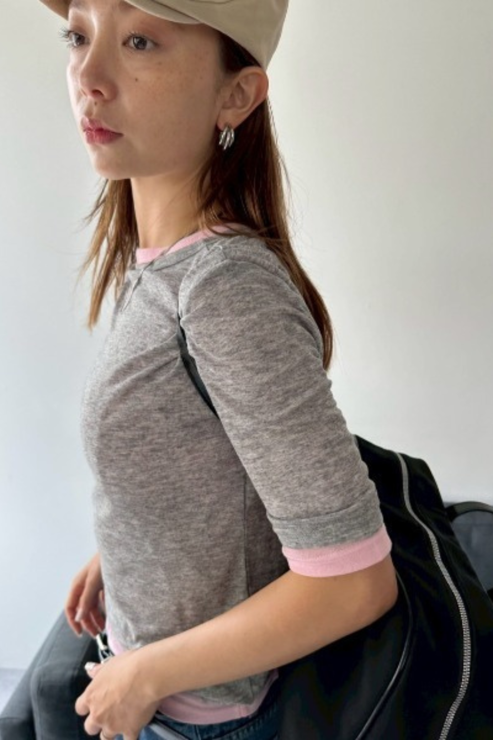 2Pack sheer half-sleeve tee