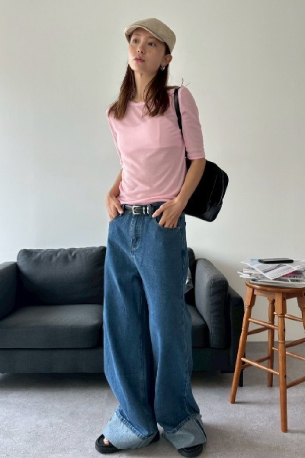 2Pack sheer half-sleeve tee