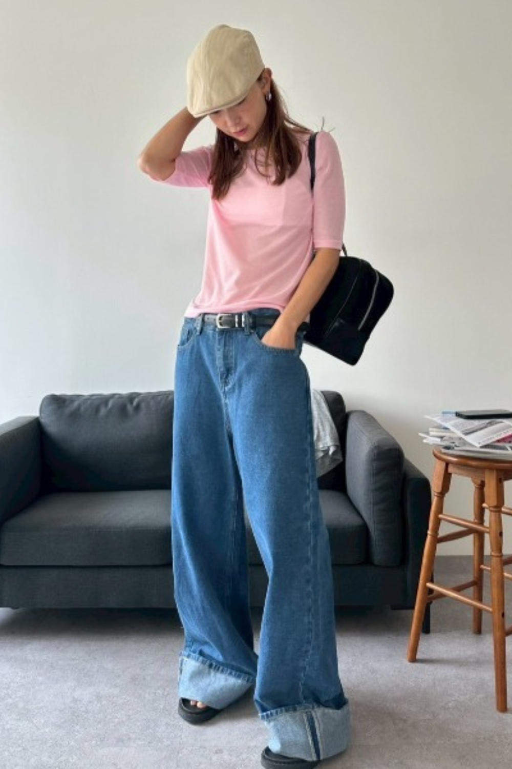 2Pack sheer half-sleeve tee