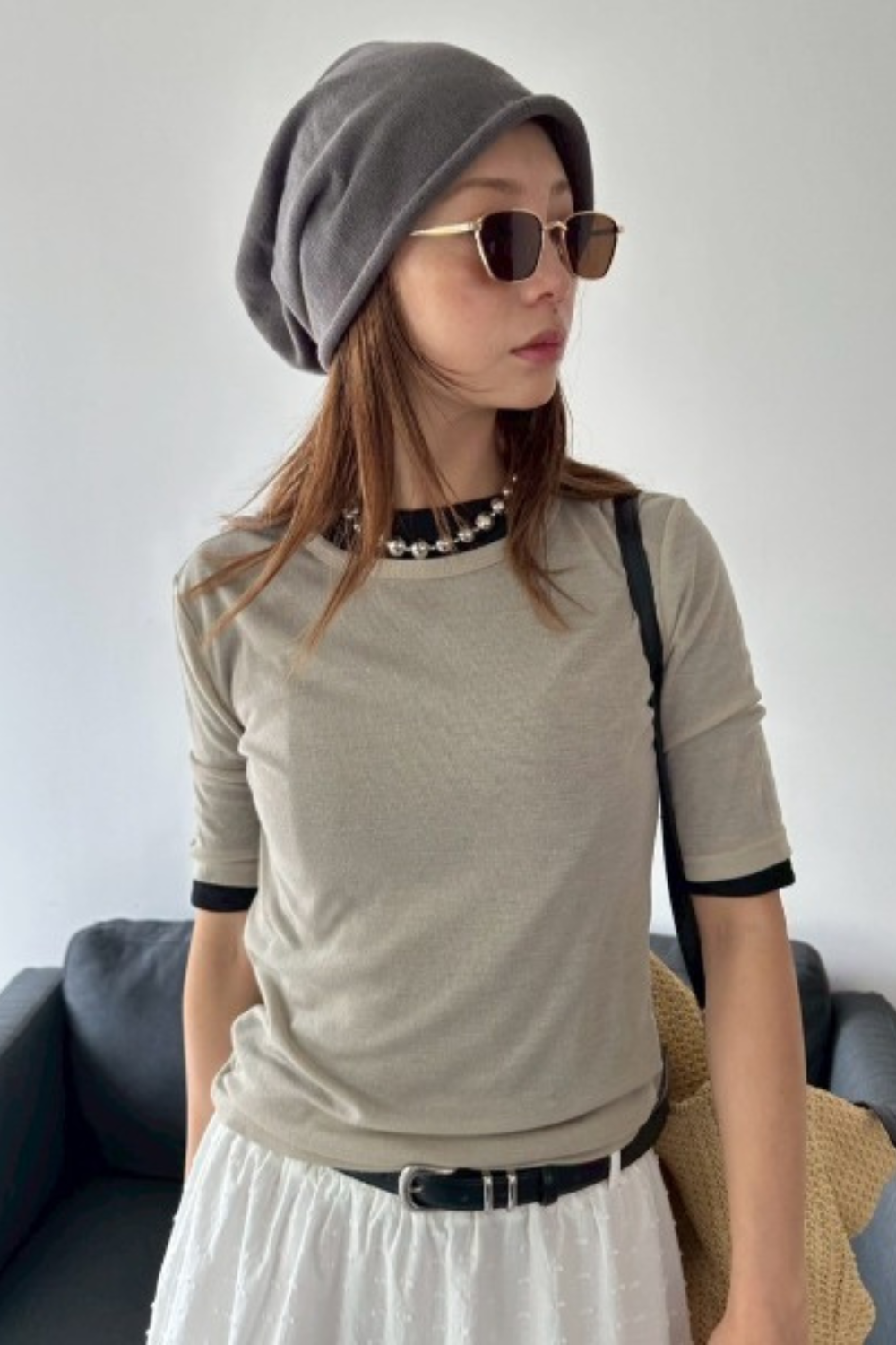2Pack sheer half-sleeve tee