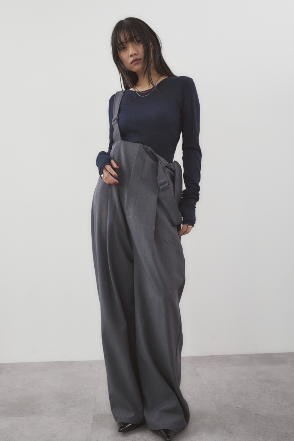 Sheer long sleeve tee