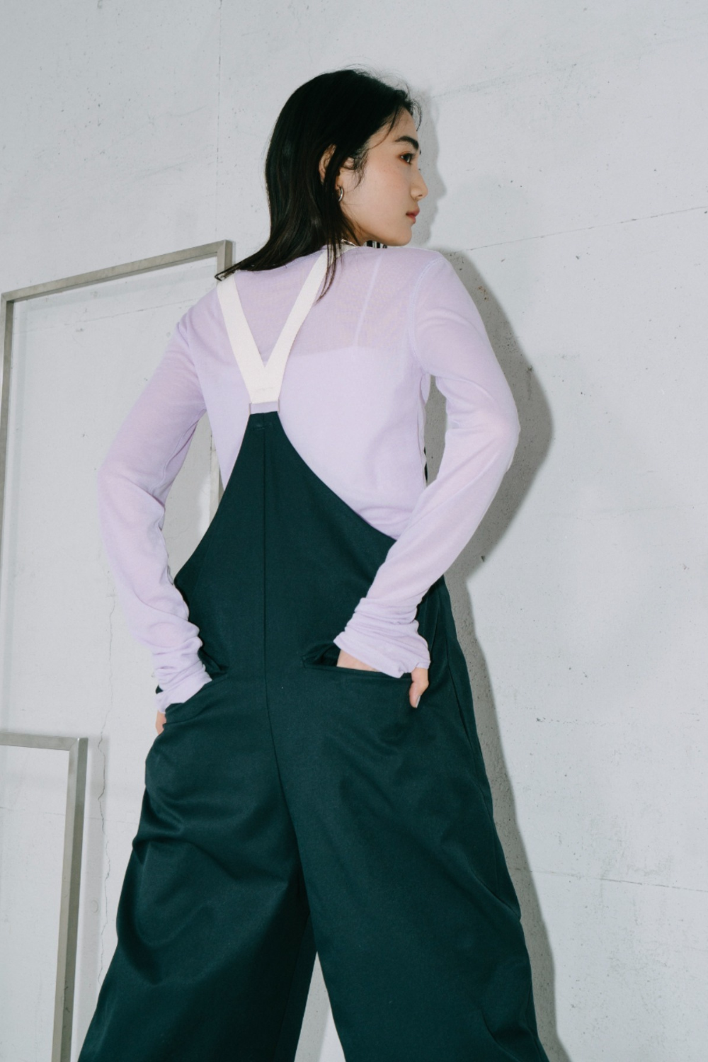 Sheer long sleeve tee