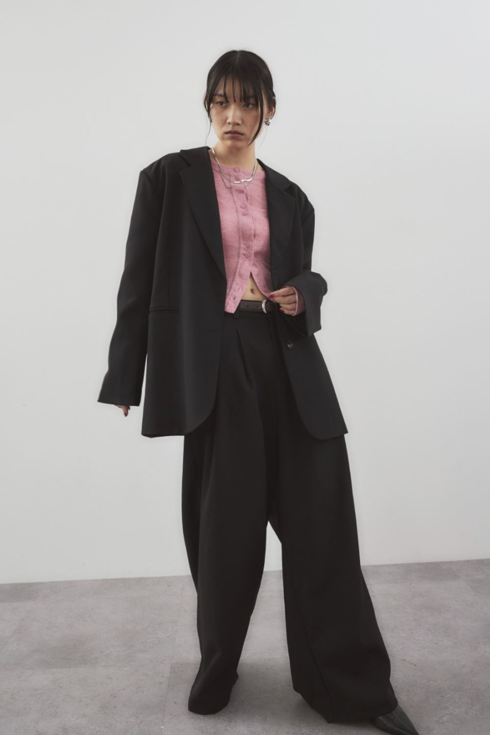 Sheer rib cardigan