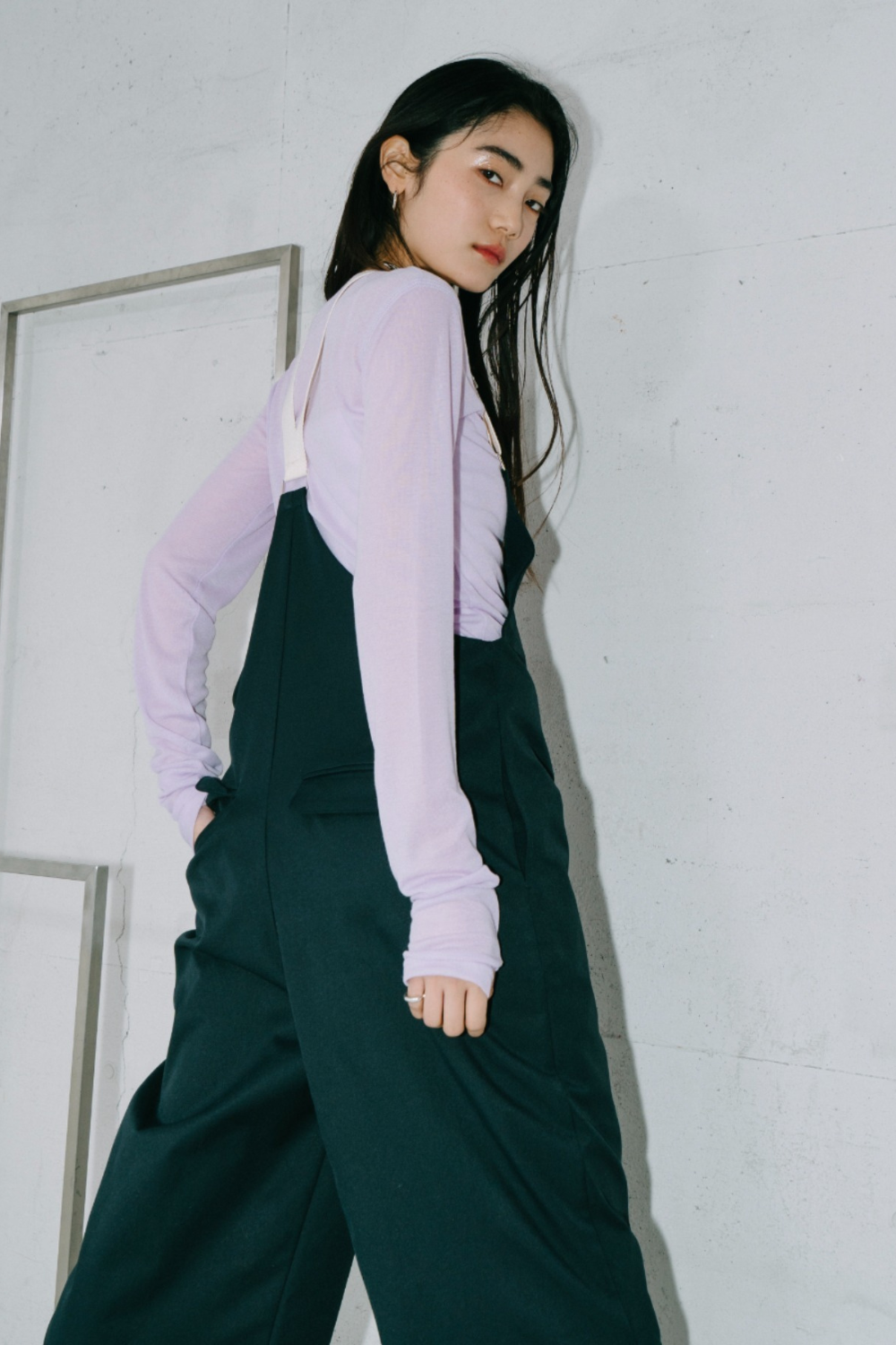 Sheer long sleeve tee