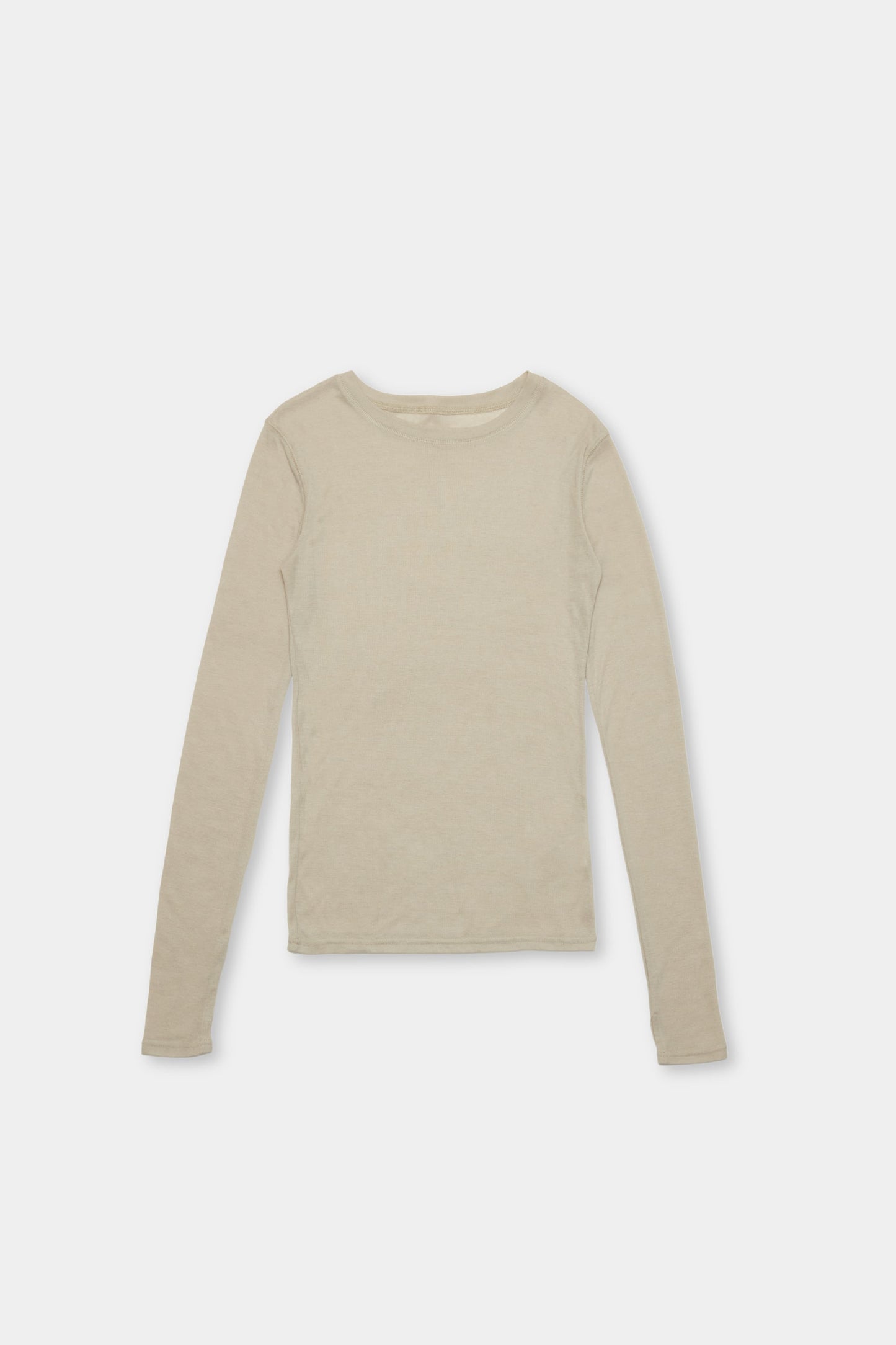 Sheer long sleeve tee