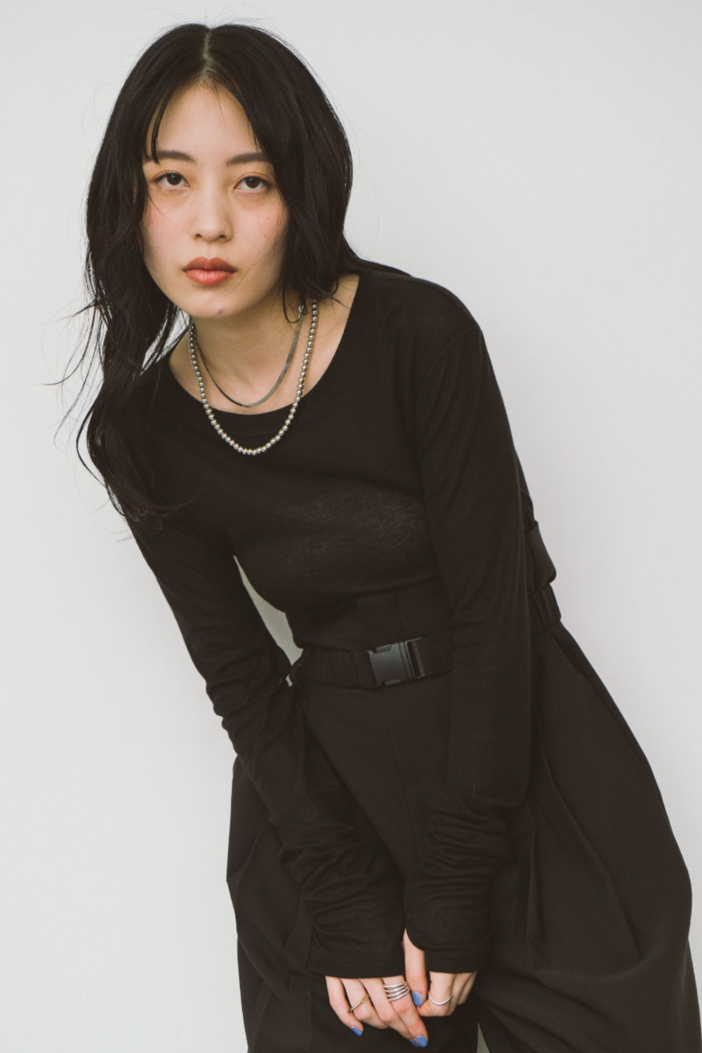 Sheer long sleeve tee