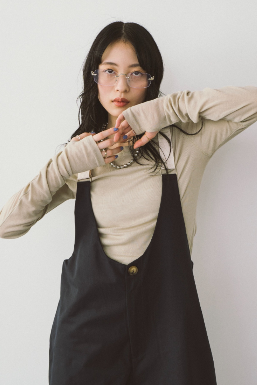 Sheer long sleeve tee